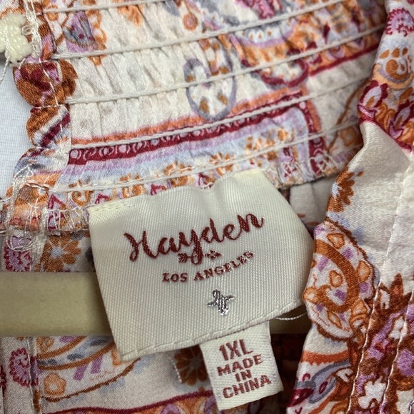 Hayden Paisley Ruffle Blouse - Picture 7 of 10
